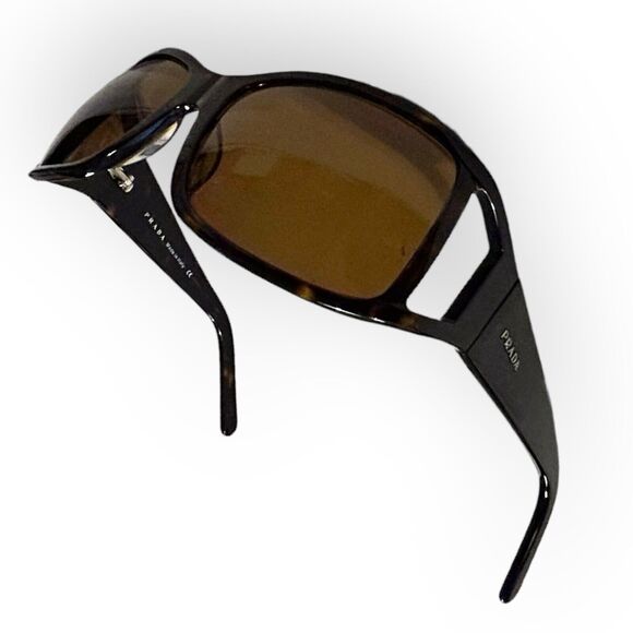 PRADA Sunglasses SPR 01F 2AU3N1 Amber Gradient Tortoise Unisex Italy - Picture 13 of 15